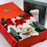 Празничен сет за маса - пръстени за салфетки и салфетки