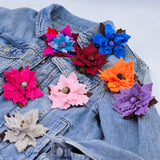 Елегантна брошка - коледна звезда в различни цветове