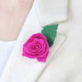 Брошка българска роза с избор на цвят