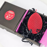 Декоративна восъчна свещ - червено великденско яйце