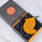 Декоративна восъчна свещ - жълто пиленце