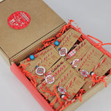 Комплект 12 бр. мартеници за ръка с шевици