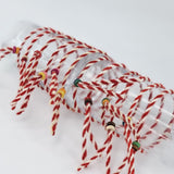 Комплект от 12 бр. жизнерадостни мартеници за ръка с разноцветни мъниста