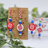 Комплект мартеници за приятели - 2 броя за ръка с мотив шевица и мъниста