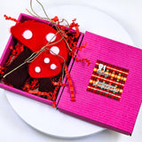 Висулки гъбки в червено