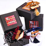 Елегантна висулка от сушена ябълка с кадифена панделка и пискюл