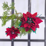 Комплект коледни звезди в бордо