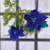 Комплект коледни звезди в синьо