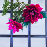 Комплект коледни звезди в цикламено