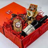 Подаръчен комплект за Бъдни вечер - вино, ошав, меденки