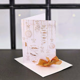 Ръчно изработена картичка с релеф в медно